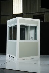 Cabine de sécurité métallique sécurisée, élégante et portable, kiosque temporaire, petite caserne de garde extérieure - Product Image 5