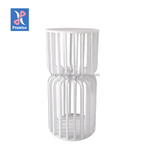 Wholesale Wedding Supplies PVC White Hollow Flower Stand Centerpiece for Events Decor