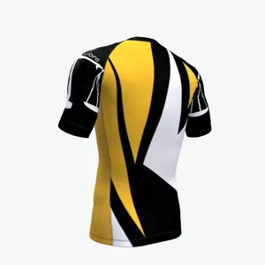 Customize Your Own Logo Sublimated Full Sleeve Rash Guard Compression Shirt MMA Rashguard For Men