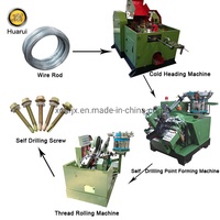 Ligne de production de vis autotaraudeuses/Machine de fabrication de vis auto-perceuses