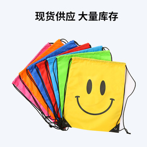 <b>Drawstring</b> <b>Backpack</b> Polyester Custom Colors Heat Transfer Printing Unisex Storage Bag Sports Event Use - Product Image 4