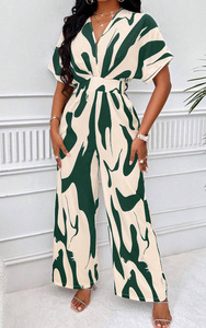 <span class=keywords><strong>Tuta</strong></span> Casual da donna a vita alta per <span class=keywords><strong>motivi</strong></span> floreali primavera/estate - Product Image 4