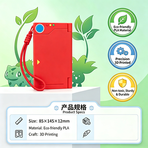 <span class=keywords><strong>Porte</strong></span>-cartes PTCG portable en PLA imprimé en 3D avec fermeture magnétique puissante et sangle de maintien, cadeau idéal pour les fans de PCTG - Product Image 6