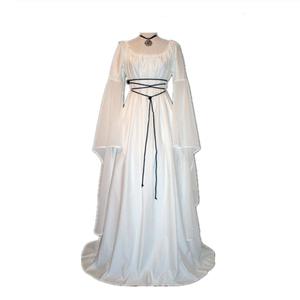 Elegante <span class=keywords><strong>Vestido</strong></span> de Noche Largo con Cuello Redondo y Mangas Largas para <span class=keywords><strong>Mujer</strong></span>, <span class=keywords><strong>Vestido</strong></span> <span class=keywords><strong>Medieval</strong></span> de Halloween, <span class=keywords><strong>Vestido</strong></span> de Reina para Baile de Gala, <span class=keywords><strong>Vestido</strong></span> de <span class=keywords><strong>Princesa</strong></span> Noble - Product Image 3