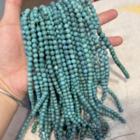 Perles Rondes Naturelles de Guérison en Turquoise pour la Fabrication de Bijoux, Colliers et Bracelets