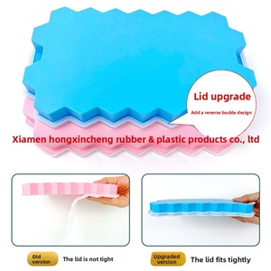 Bandeja de silicona para cubitos de hielo HD-HIM37C de 37 celdas con diseño multicapa superpuesto invertido, fácil de desmoldar - Product Image 3