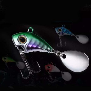 LUTAC Métal MINI VIB Appâts Long Casting Whook Treble Hook Spoon Spinner Leurres de pêche Leurre dur 30mm/7g - Product Image 4