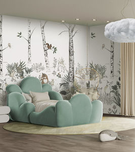 Cama Infantil de Diseño Creativo y Lujoso de Bocadolobo, Tapicería para Dormitorio de Niño, Cama Moderna Personalizada con Forma de Flor - Product Image 4