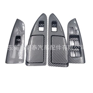 Panel Regulador de Ventanas para Toyota Prado GX470 2003-2009, Estilo Fibra de Carbono, Material ABS - Product Image 1