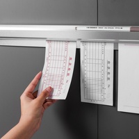 Porte-billets mural en aluminium, 30-120cm, porte-billets, pour la cuisine, le restaurant