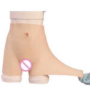 Bragas de silicona cadera culo pene ocultar Vagina falsa pantalones transgénero travesti Cosplay Sissy - Product Image 4
