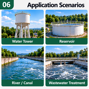 Capteur de niveau d'eau sans fil pour l'irrigation agricole, mesure de la profondeur du liquide dans les réservoirs d'eau - Product Image 4