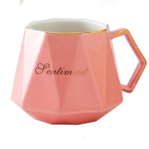 Wealtime di ceramica tazza tazza tazza di caffè bere bocca larga a forma di <span class=keywords><strong>diamante</strong></span> regalo Di Natale set - Product Image 5