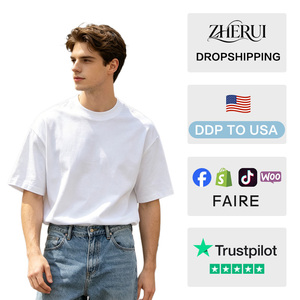 T-shirt en coton à manches courtes, surdimensionné, à motifs tricotés et brodés, prix compétitif - Product Image 2