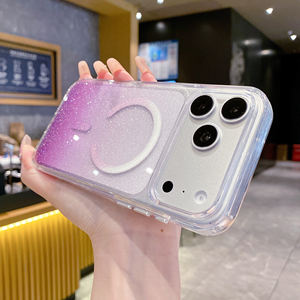 Coques de téléphone intelligentes magnétiques brillantes pour iPhone 17 Pro Max, 16, 15 Plus, 14, 13, 12 Pro, et coque de protection sans fil pour iPhone 17 Air - Product Image 3