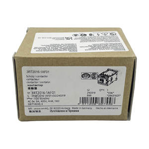 Contacteur de haute qualité 3RT2016-1AF01 9A 4kW 3P 110V AC 50/60Hz 3NO pour montage sur panneau ou rail DIN pour commande de moteur SIRIUS S00 - Product Image 1