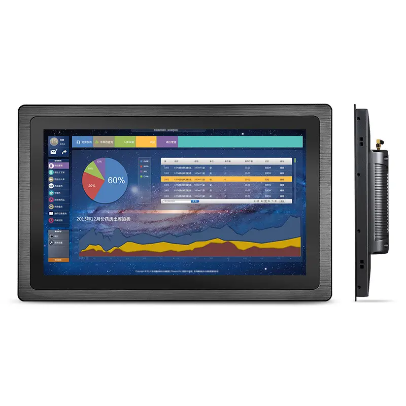 17 Inch Industrial Control Tablet Computer J1900 Touch Screen Embedded Installation Industrial Computer All-in-one Machine LED