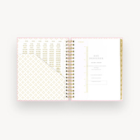 Libreta de Notas Personalizada con Impresión Ecológica, Tapa Dura, Espiral Dorada, Papel de 80/100 Gsm, Diario, Agenda, Planificador Diario, Semanal y Mensual