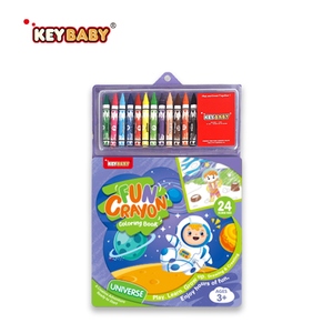 Keybaby Khổng Lồ Màu Cuốn Sách Màu Sắc Bằng Số Màu Cuốn Sách In Ấn Dày Giấy Với 12Pcs Dày Bút Chì Màu - Product Image 4