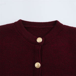 KAR&OT ZA Abbigliamento da Donna Moda Estate 2025 Maglione Lavorato a Maglia Versatile a 8 Colori da Lavoro con Scollo Rotondo e Bottoni 6427144 - Product Image 5