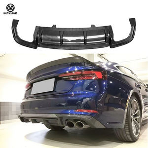 Difusor Trasero de Fibra de Carbono Real, Reemplazo Compatible con el Original, para Audi <span class=keywords><strong>A5</strong></span> Sline S5 8W6 Pre Lci Estilo <span class=keywords><strong>ABT</strong></span> 2017-2019 - Product Image 2