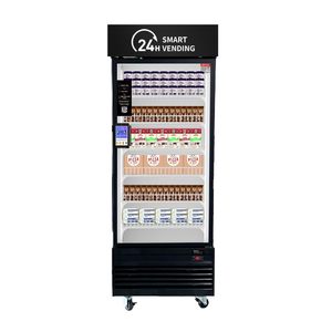 Distributeur Automatique Réfrigéré Intelligent 550FT à Écran Tactile pour Aliments Surgelés, Noir, Autonome, Dégivrage Automatique - Product Image 1