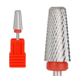 Fraise conique en carbure 3/32'' à coupe croisée 5 en 1 pour ongles, fraise en carbure 7,0 mm, accessoires de manucure et pédicure - Product Image 5