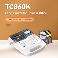 Imprimante d'étiquettes à code-barres portable PUTY, imprimante thermique de stickers de 12 mm, 203 DPI, découpe automatique, batterie incluse