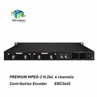(ENC3445) CATV Ana Ünite 1080P Full HD 4 Kanal HD SDI - IP Kodlayıcı, MPEG-2 MPEG-4 AVC Video Akışlarını Destekleyen