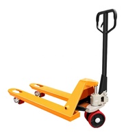 Chariot à palettes manuel hydraulique 1T 2T 3T avec roues en PU/Nylon, modèle CBY à fourches longues, en promotion – Usine Muduo 2026