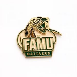 Insignias de Esmalte Personalizadas de la Universidad <span class=keywords><strong>HBCU</strong></span> Florida A&M, Insignias de Esmalte de los Rattlers de FAMU, Insignias de Esmalte de la Universidad FAMU para Antiguos Alumnos - Product Image 2