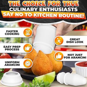 DB grand 160g/5.65oz Gadgets de cuisine japonais 2 pièces pointu Arancini fabricant moules boulettes de viande riz moule fabricant pour viande volaille outils - Product Image 5