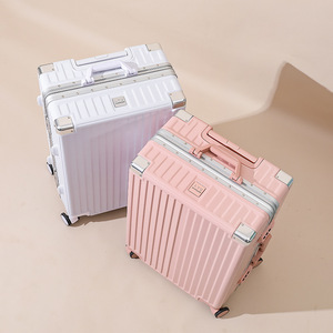 Amerikaanse Stijl Kaki Blauwe Maan Hoge Kwaliteit Koffer Handbagage Aluminium Frame Bagage - Product Image 3