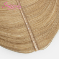 Nouvelle Tendance Extensions de Cheveux Invisibles Double Drawn Cheveux Russes Injectés Trame à Double Tab Trame Papillon