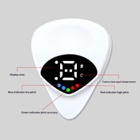 Accordeur de guitare 2-en-1, accordeur numérique avec écran LED 12-ET pour guitares électriques, acoustiques, basses, ukulélés