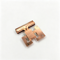 Refroidisseur de processeur MINI PC haute performance en cuivre pur, 2 caloducs, ailettes de 0,2 mm, 88,9x83,79x16,5 mm, dissipateur thermique personnalisé OEM ODM, MOQ 1 pièce