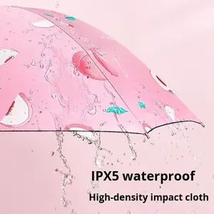 Paraguas Manual de 3 Pliegues con Estampado de Frutas, Protección UV y Resistente a la Lluvia, Estructura de Hierro, Venta Directa de Fábrica - Product Image 3