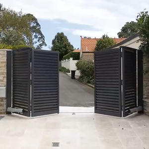 Portails à double battant sur mesure pour allée, en aluminium, métal, portails automatiques à double battant - Product Image 1