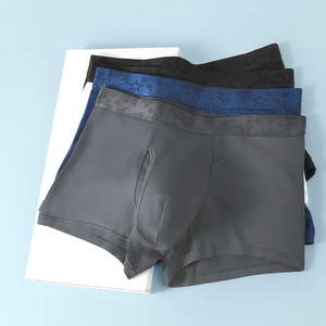 2025 mô hình mới Nylon Dây thắt lưng rắn men's boxer đồ lót với mở bay tái tạo cellulose fibre Mens tóm tắt Boxers cho nam giới - Product Image 3