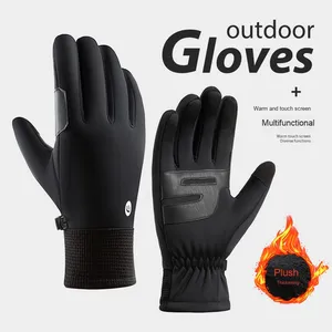 Gants imperméables en spandex pour hommes et femmes, épais et antidérapants, antidérapants pour l'<span class=keywords><strong>hiver</strong></span>, sports d'extérieur, cyclisme, <span class=keywords><strong>moto</strong></span>, écran tactile - Product Image 1