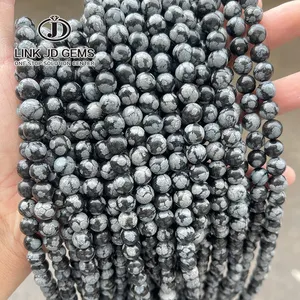 JD – perles de pierre naturelle Semi-précieuse 6mm, 8mm, 10mm, perles rondes en vrac pour la fabrication de bijoux