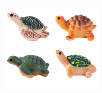 Miniature mignon Animal Mang Dai chanceux mystère aveugle sac enfant bain bombe jouet résine tortue tortue 3d Mini Figurine Aquarium décor