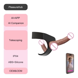OEM AI APP-gestuurde telescopische <span class=keywords><strong>dildo</strong></span> met spraak-, video- en muziek synchronisatie en afstandsbediening - Product Image 1
