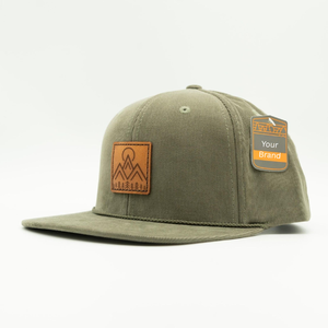 Casquettes de baseball promotionnelles personnalisées en gros à 6 panneaux, en velours côtelé uni, avec logo brodé en 3D, casquettes de sport unies - Product Image 3