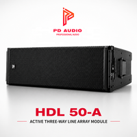 Système de sonorisation actif professionnel HDL 50-A 4K 3 voies, double haut-parleur de 12 pouces, gamme complète, enceintes de ligne pour scène