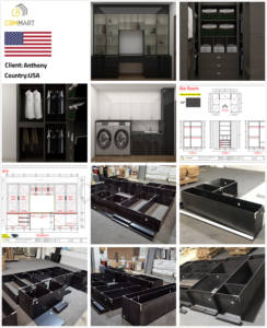 CBMmart, роскошный шкаф, современный дизайн, шкаф, шкаф, роскошный стиль, разные стили, индивидуальная мебель для прогулок в шкафу - Product Image 6