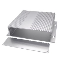 Caja de Control Electrónico de Aluminio Extruido 6063 para Montaje en Pared, 190*46-155mm, Carcasa Personalizable OEM, Longitud Personalizada Disponible, PCB