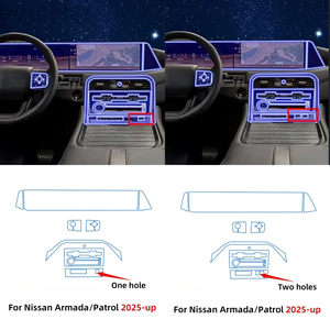 <span class=keywords><strong>Film</strong></span> <span class=keywords><strong>de</strong></span> protection PPF pour Nissan Patrol Armada 2025, accessoires intérieurs transparents en TPU, navigation GPS, panneau <span class=keywords><strong>de</strong></span> commande, console centrale - Product Image 1
