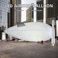 Ballon dirigeable volant gonflable à hélium en PVC de haute qualité de 6m avec lumières LED pour les fêtes en plein air et la publicité