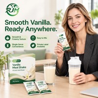 Poudre de boisson protéinée faible en calories saveur vanille pour remplacement de repas, délicieuse, riche en fibres, pour la gestion du poids, vente en gros, OEM